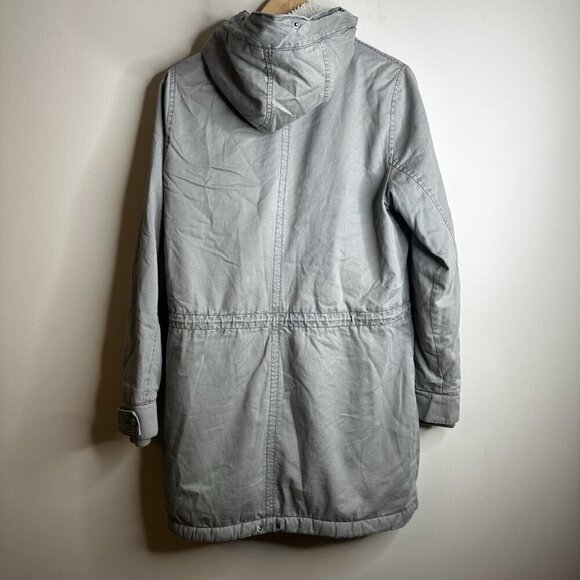 Vintage Y2K Abercrombie & Fitch Fur Lined Parka Jacket Womens M Green Bella Swan - Picture 8 of 16